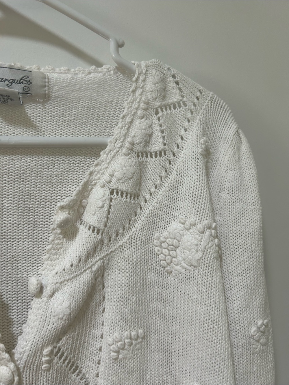 Vintage Cotton and Ramie Cottage Core Sweater Size Medium - Picture 2 of 8